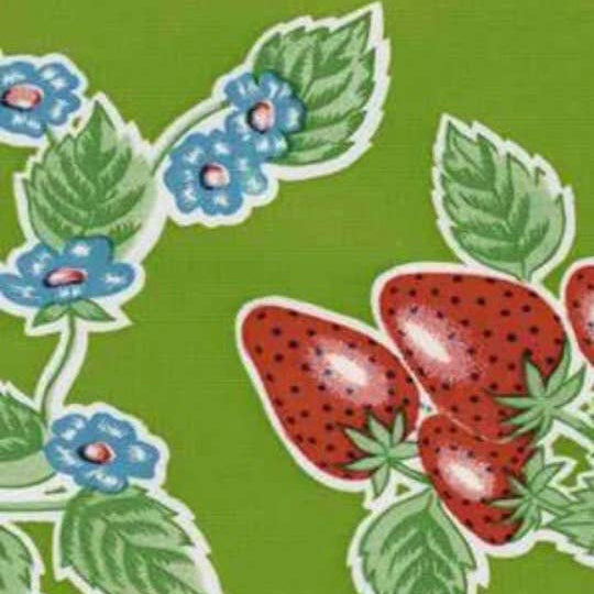 Forever Strawberries Mexican Oilcloth, 1/4 yard
