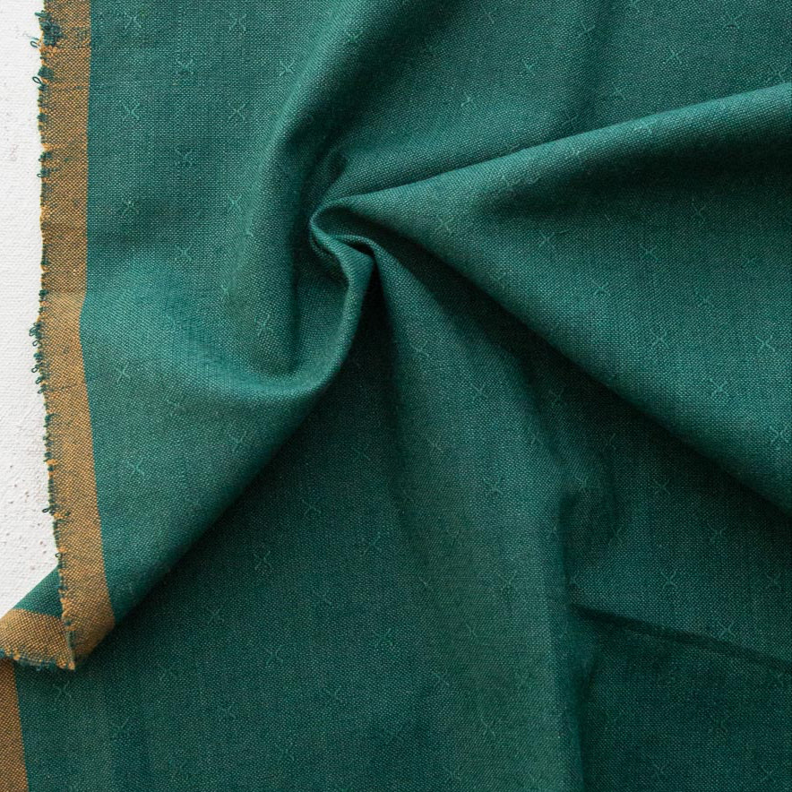 Remnant 10825, Fableism Sprout Wovens, Mallard, 42" bolt end remnant
