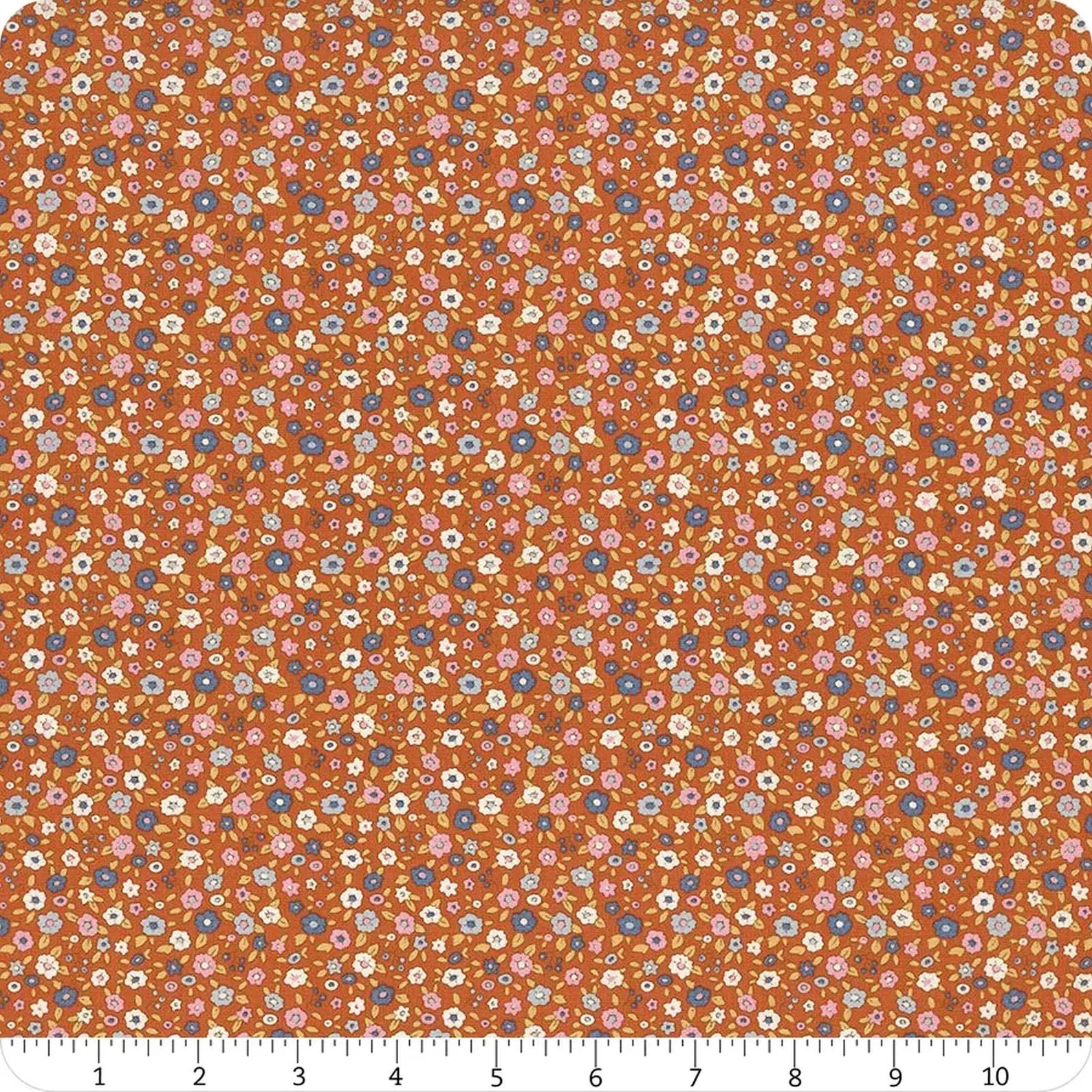 Tilda Creating Memories, Evie Rust, Cotton Fabric, 1/4 yard