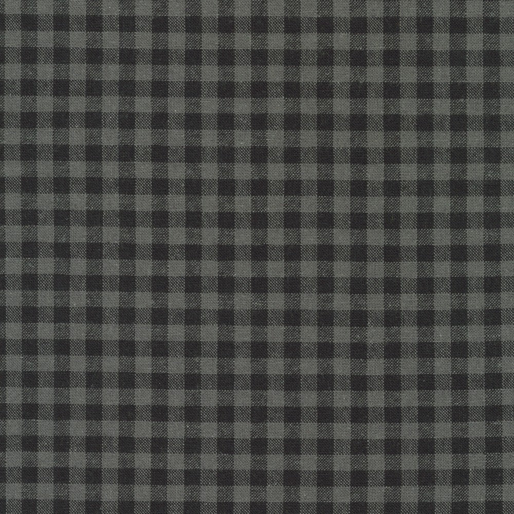 Robert Kaufman, Essex Yarn Dyed Classic Wovens, 1/4” Gingham Linen and Cotton Fabric, 1/4 yard, multiple color ways