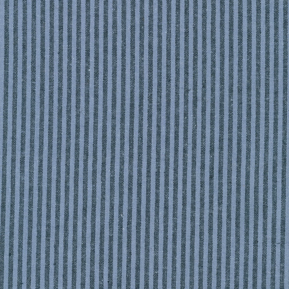 Robert Kaufman, Essex Yarn Dyed Classic Wovens, 1/8" Striped Linen and Cotton Fabric, 1/4 yard, multiple color ways