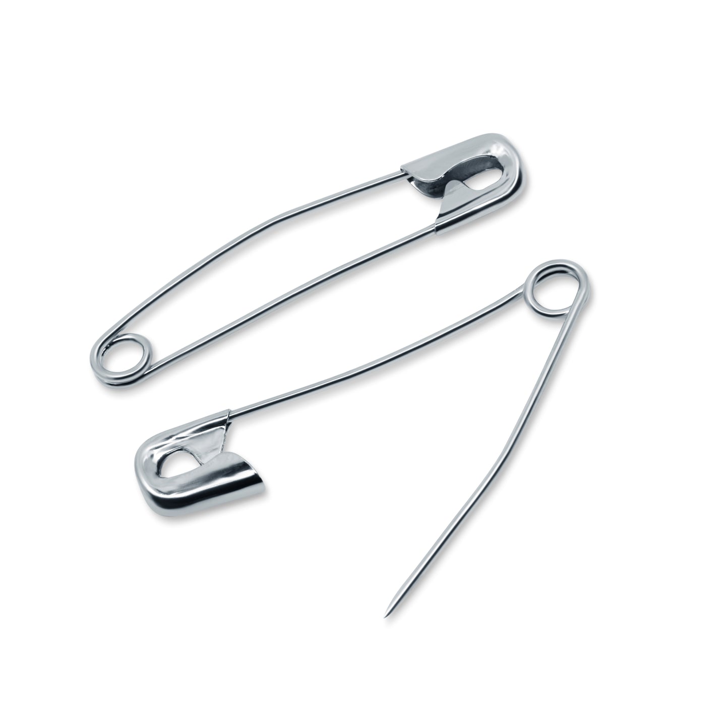 Safety pins, curved, 50 ct