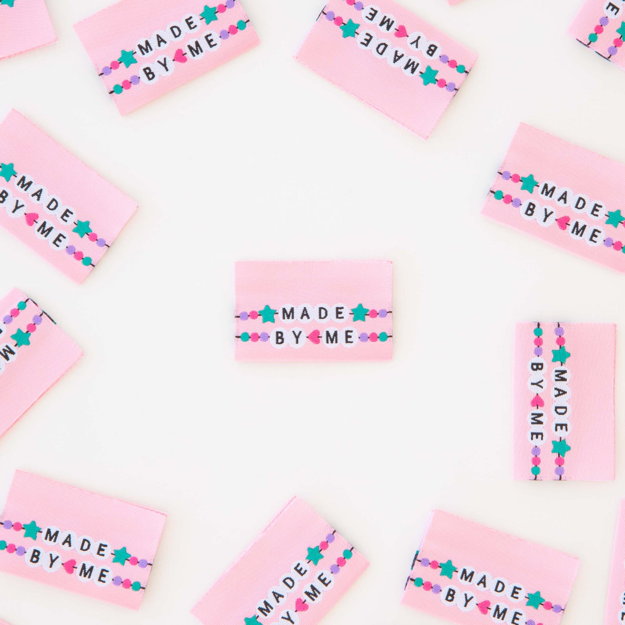Sarah Hearts "Made by Me Friendship Bracelet" Woven Labels