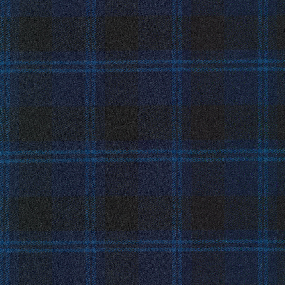 Japanese Twill Flannel Plaid Fabric, multiple colorways, 1/4 yard
