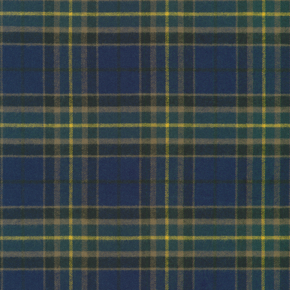 Japanese Twill Flannel Plaid Fabric, multiple colorways, 1/4 yard