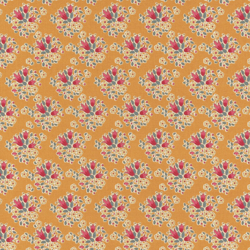 Tilda Creating Memories, Lulu Saffron, Cotton Fabric, 1/4 yard