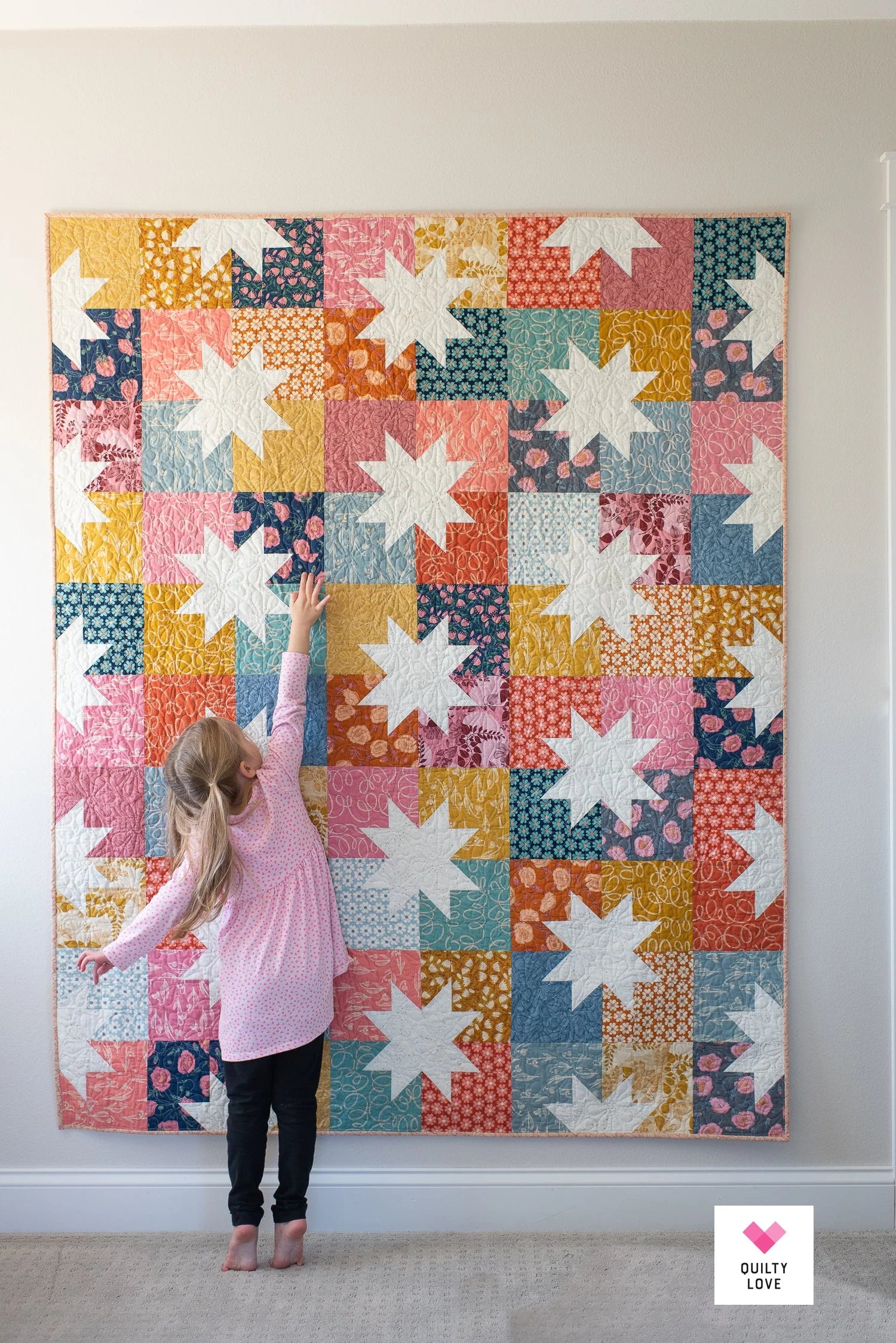 Quilty Love Star Pop II Printed Quilt Pattern