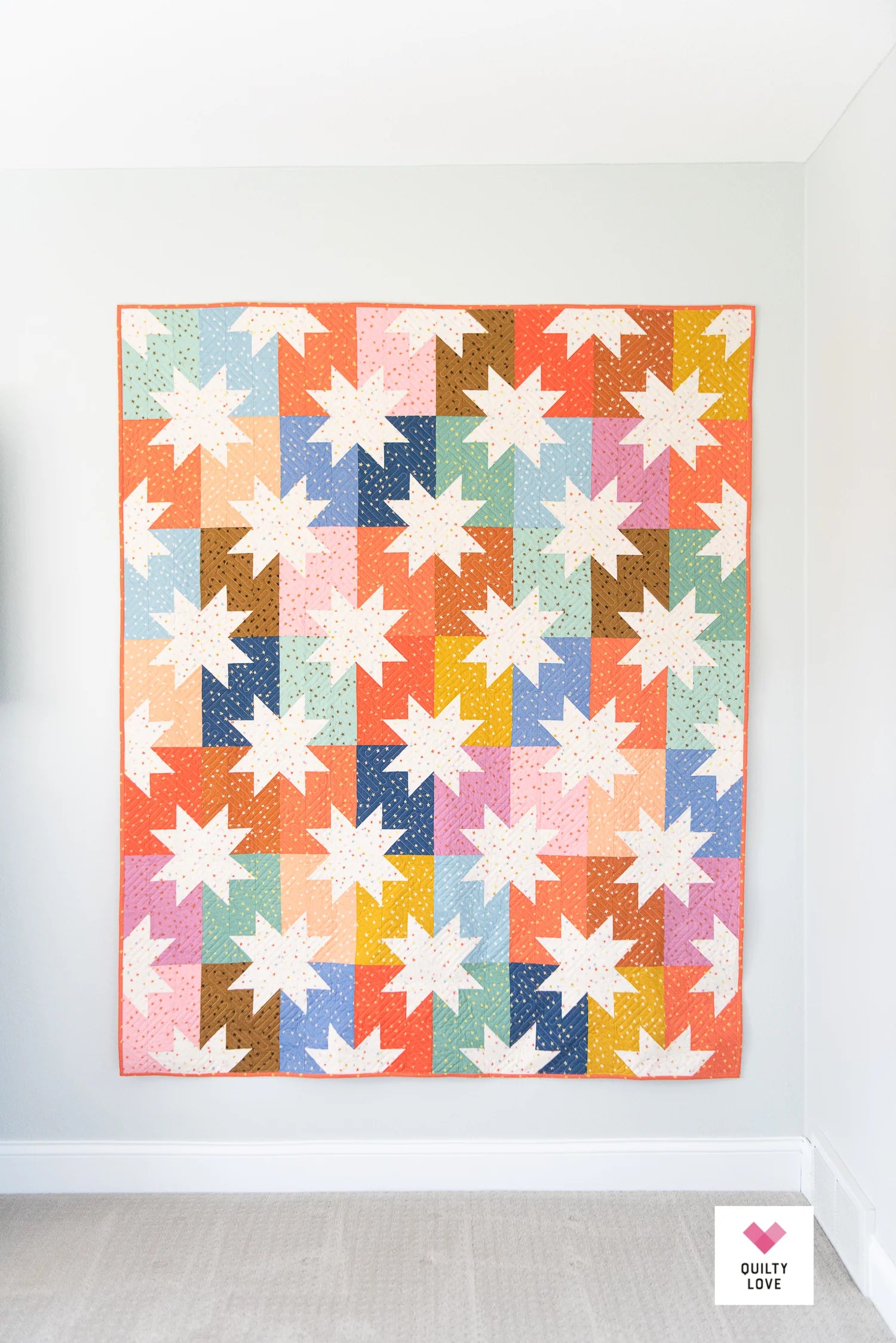 Quilty Love Star Pop Printed Quilt Pattern