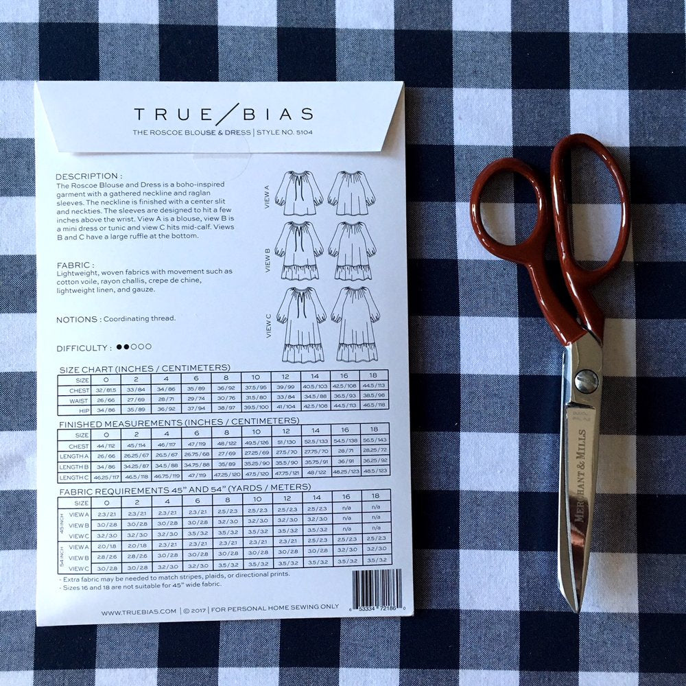 True Bias Roscoe Dress, Tunic or Top Pattern - Lakes Makerie - Minneapolis, MN