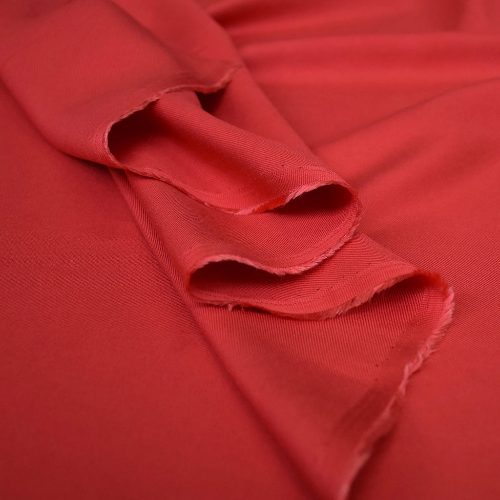 Cousette Viscose, Red Twill,  1/4 yard