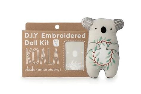 Kiriki D.I.Y Embroidered Doll Kits, various animals
