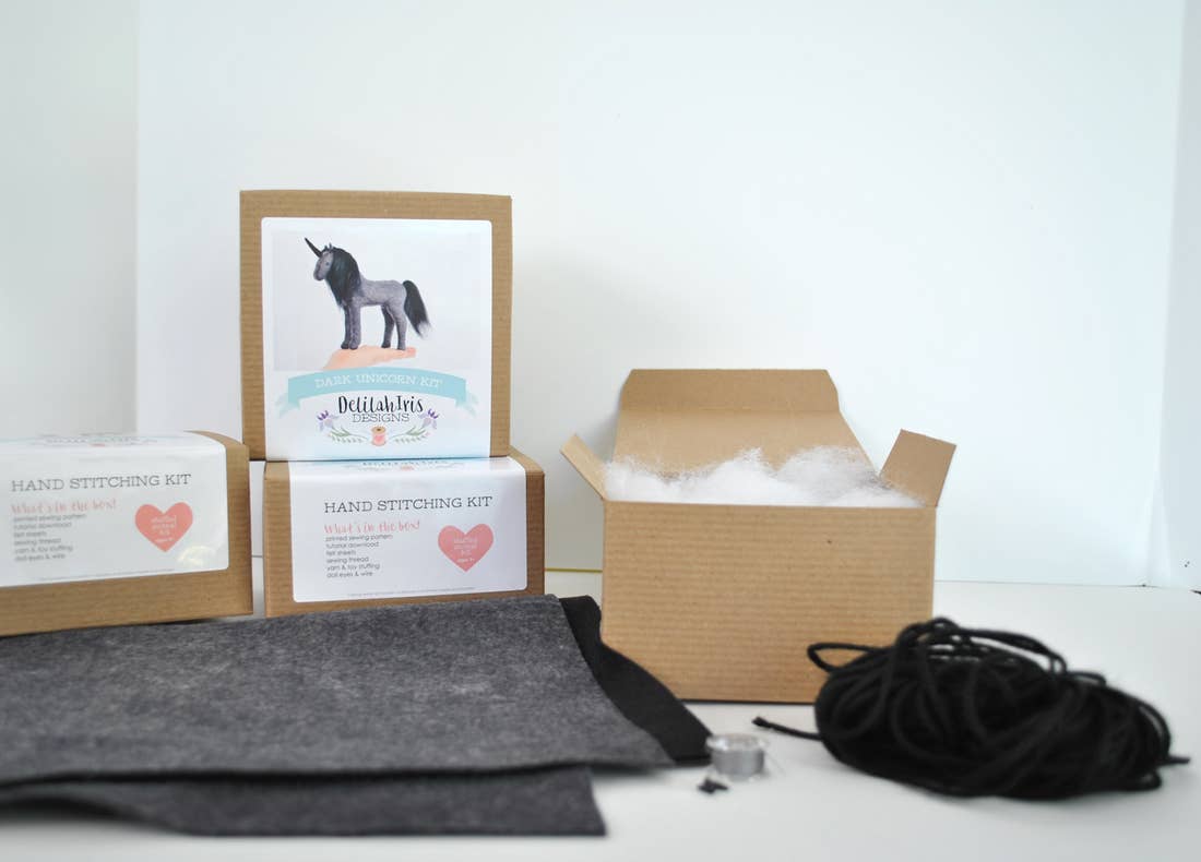 Felt Dark Unicorn Kit-DelilahIris Designs - Lakes Makerie - Minneapolis, MN