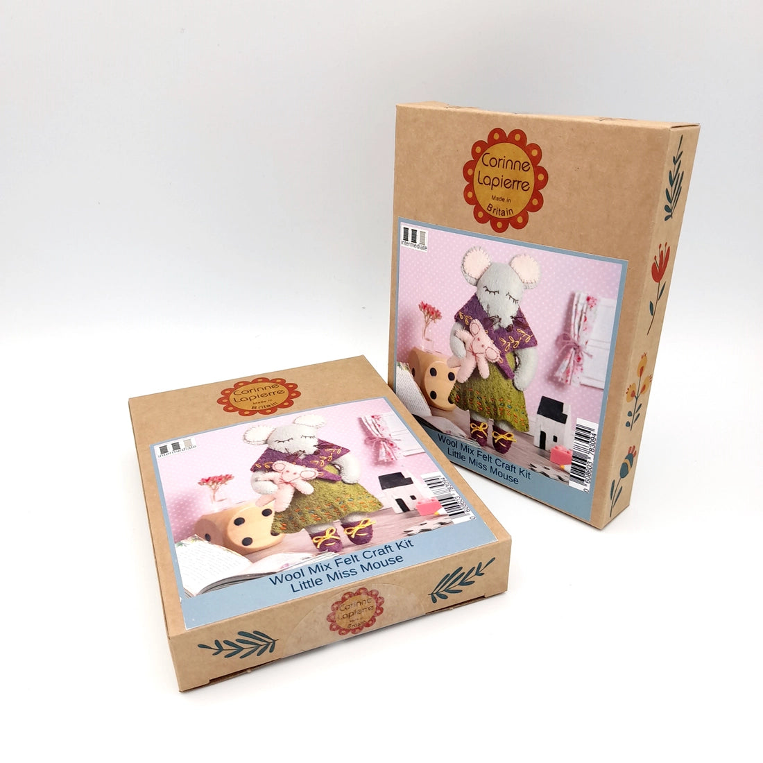 Corinne Lapierre, Wool Mix Felt Craft Kit - Little Miss Mouse