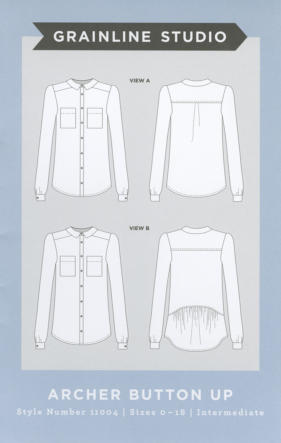 Grainline Studio, Archer Button Up Shirt Pattern - Lakes Makerie - Minneapolis, MN