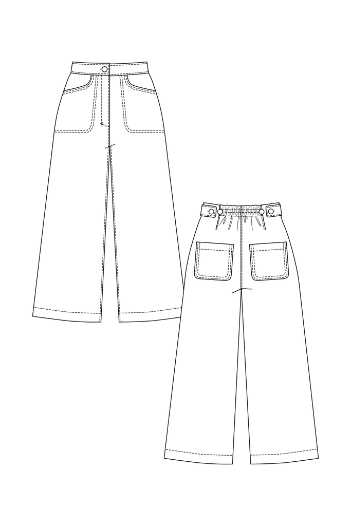 Named Clothing, Aina Trousers & Culottes, PDF Digital Pattern