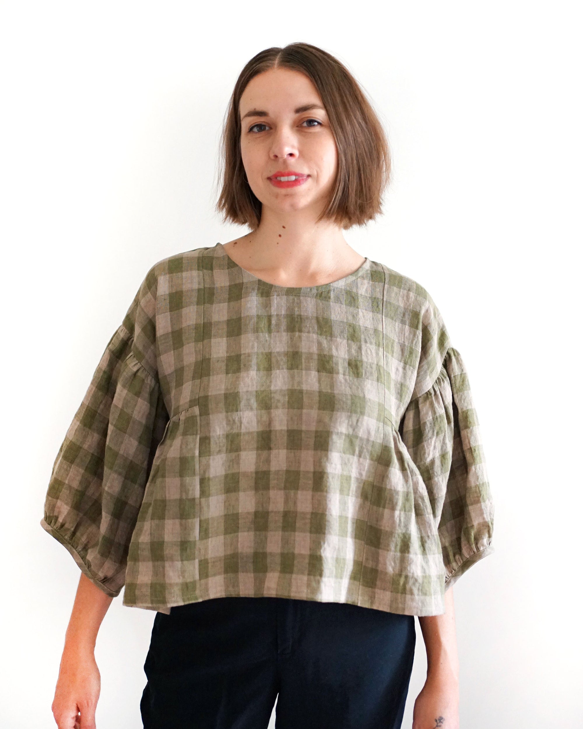 Matchy Matchy Sewing Club, Collage Gather Top, Digital PDF Pattern