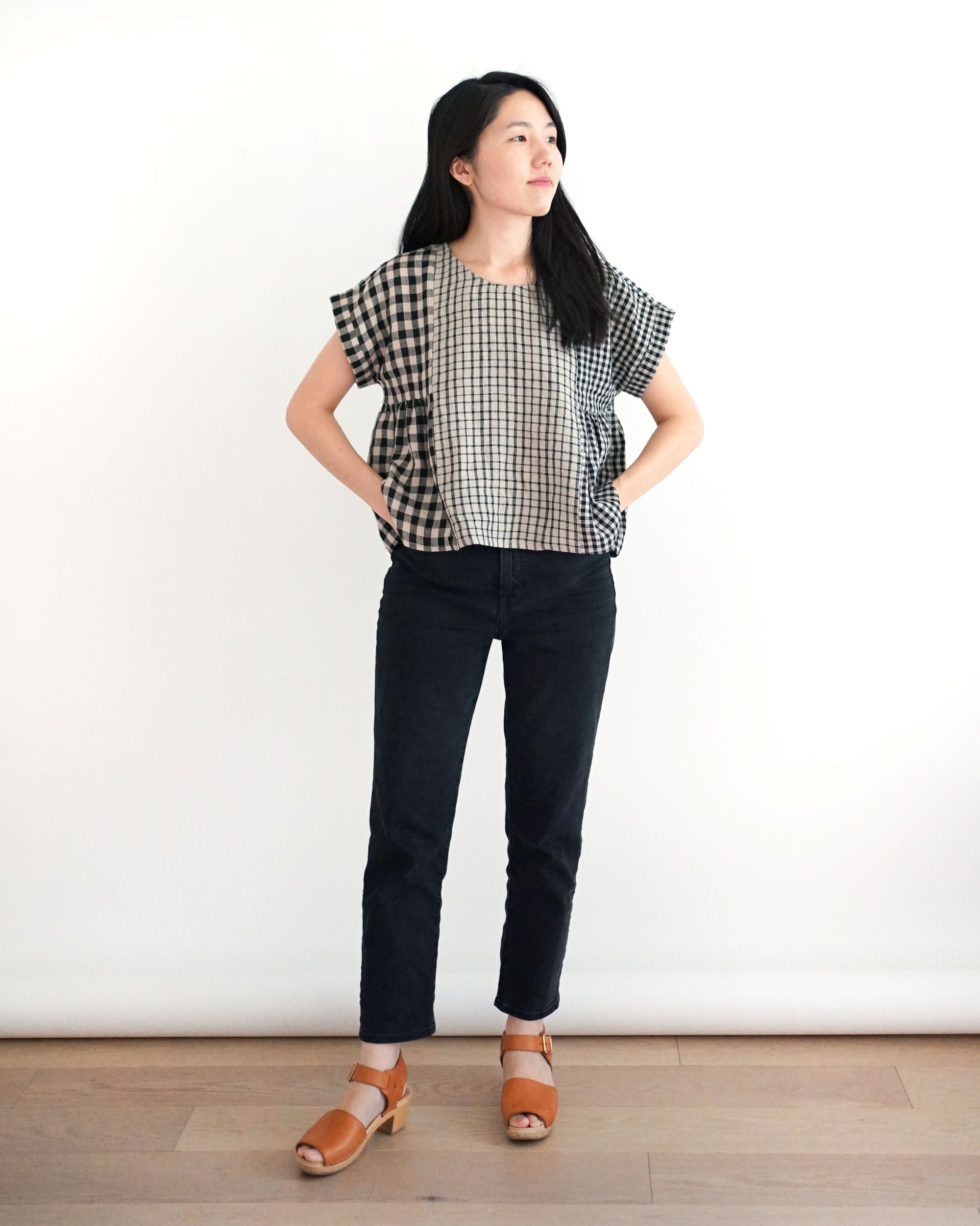 Matchy Matchy Sewing Club, Collage Gather Top, Digital PDF Pattern