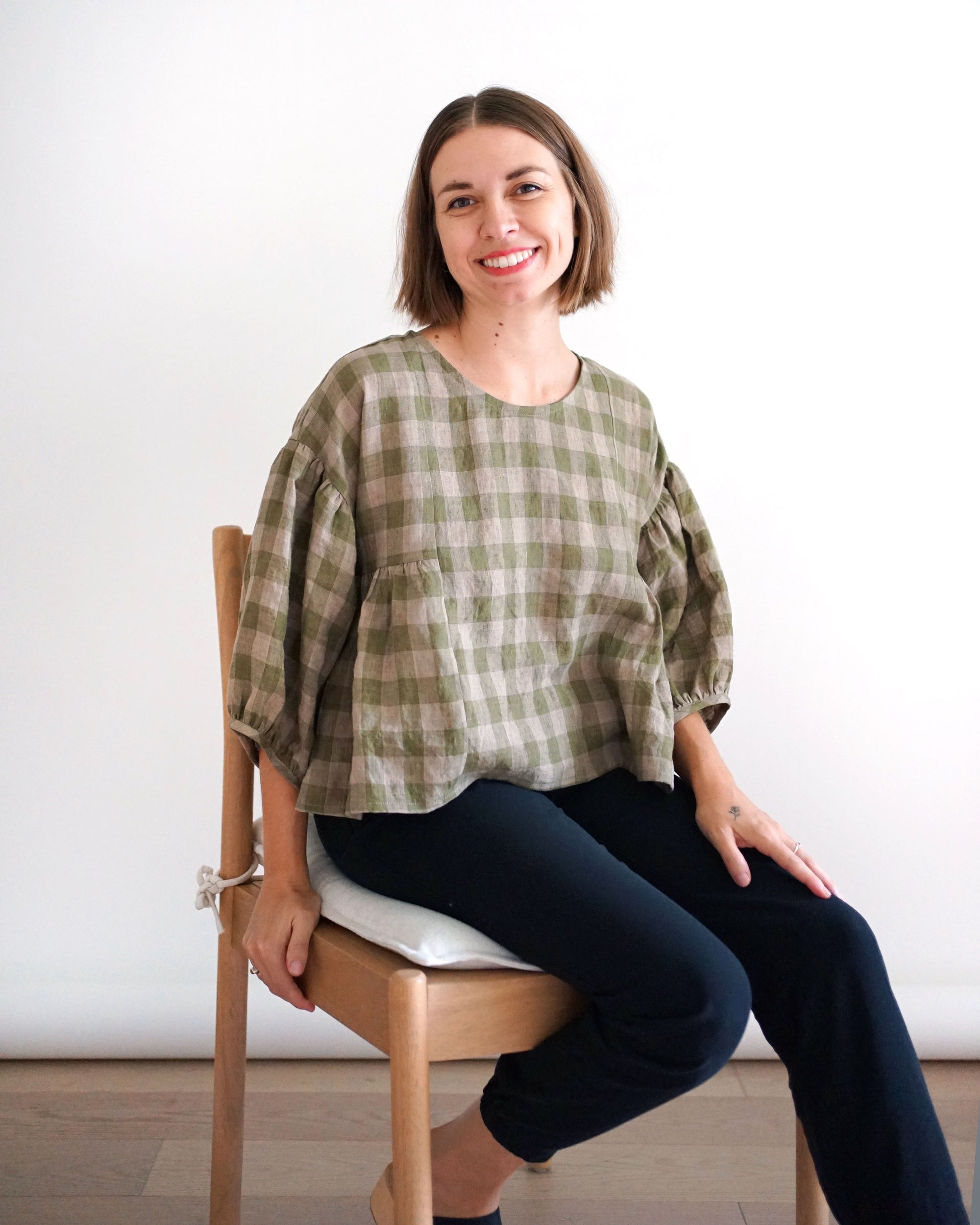 Matchy Matchy Sewing Club, Collage Gather Top, Digital PDF Pattern