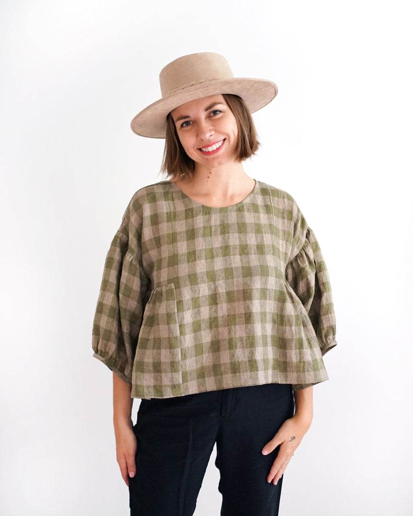Matchy Matchy Sewing Club, Collage Gather Top, PDF Pattern (with or without printing)
