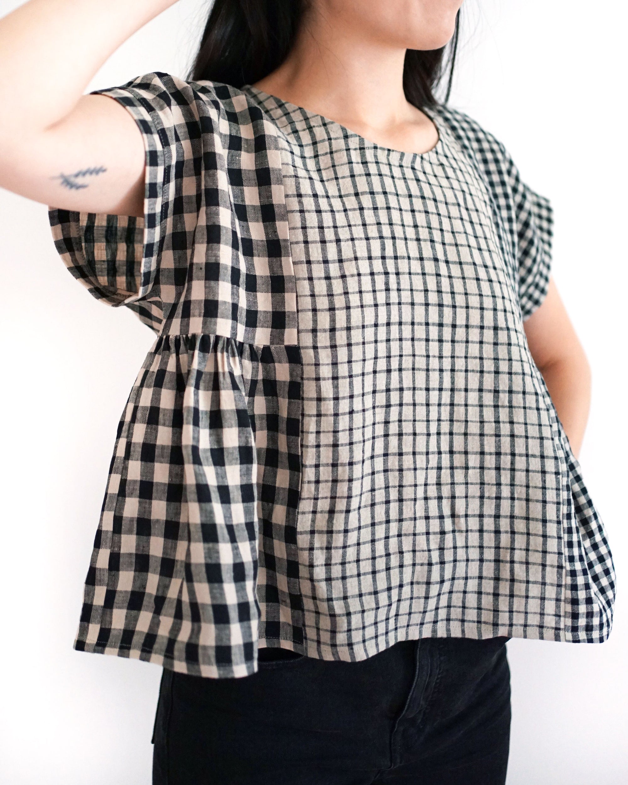Matchy Matchy Sewing Club, Collage Gather Top, Digital PDF Pattern