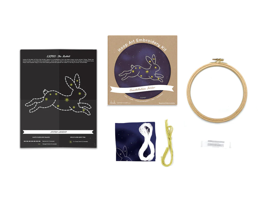 Kiriki Lepus Constellation Embroidery Kit