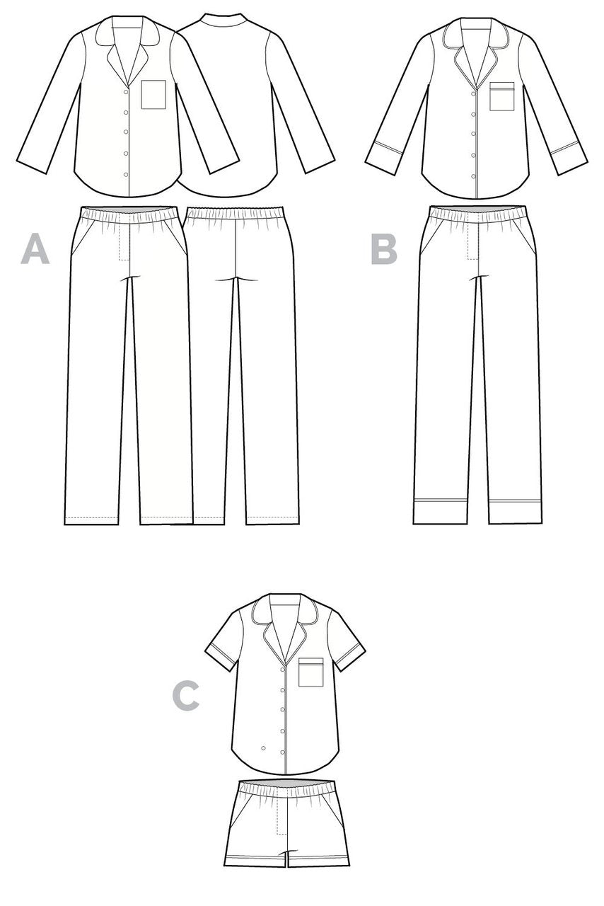 Closet Case Patterns, Carolyn Pajama Pattern - Lakes Makerie - Minneapolis, MN