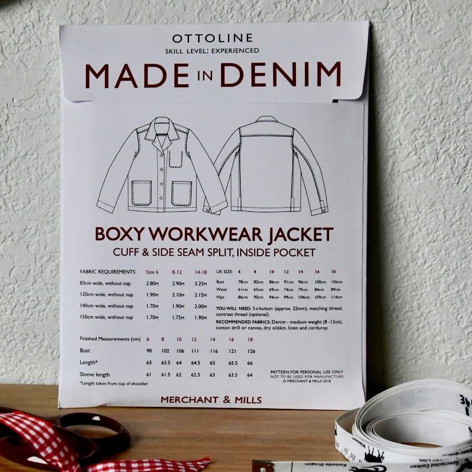 Merchant & Mills Ottoline Jacket Sewing Pattern - Lakes Makerie - Minneapolis, MN