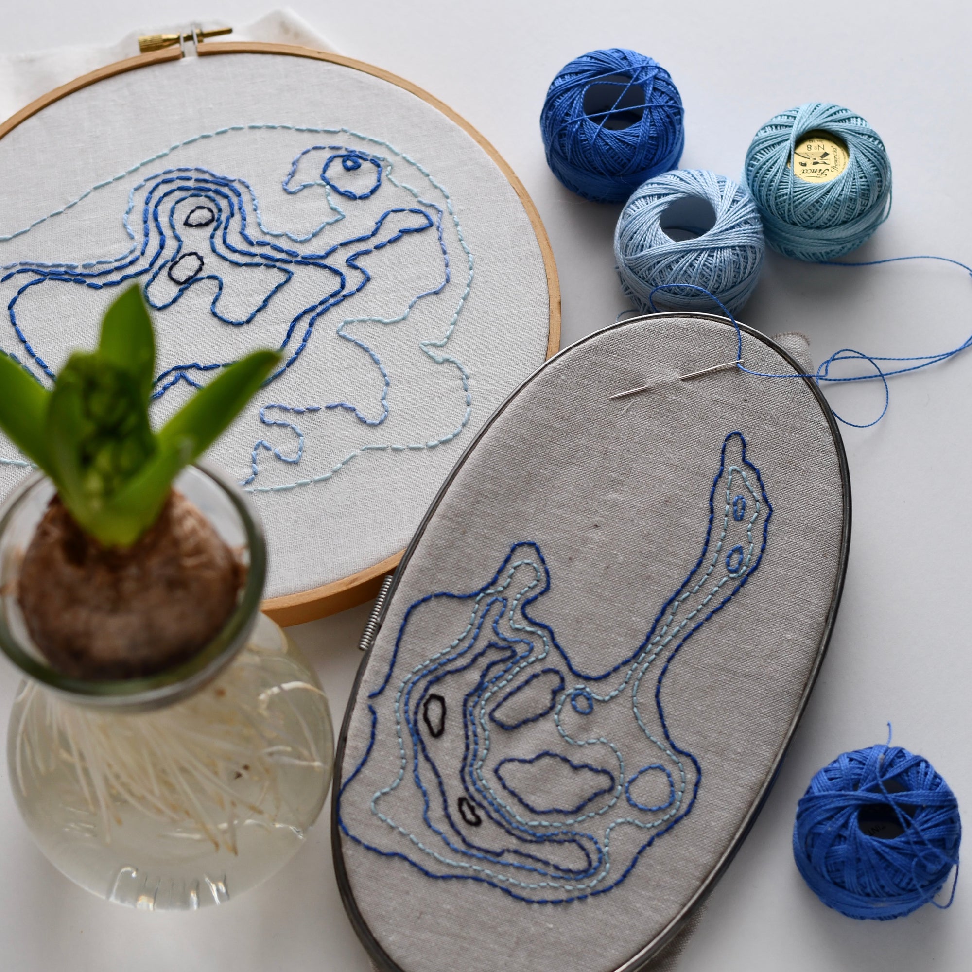 City of Lakes Iron-On Embroidery Transfers
