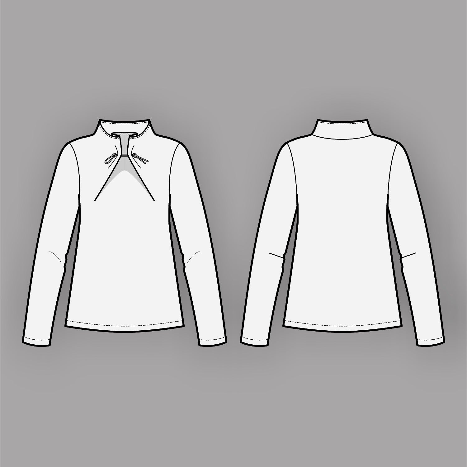 Assembly Line, Elastic Tie Sweater Pattern, Two Size Ranges, Sweden