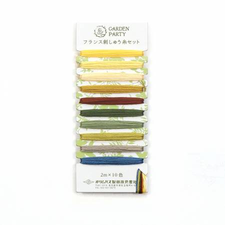 Garden Party Embroidery Floss Set of 10, multiple colorways