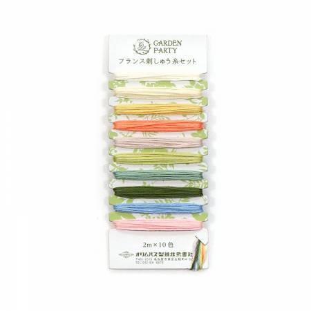 Garden Party Embroidery Floss Set of 10, multiple colorways
