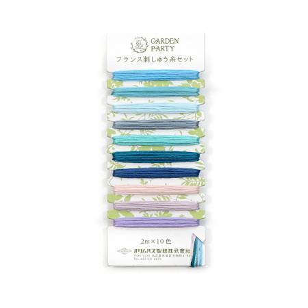 Garden Party Embroidery Floss Set of 10, multiple colorways