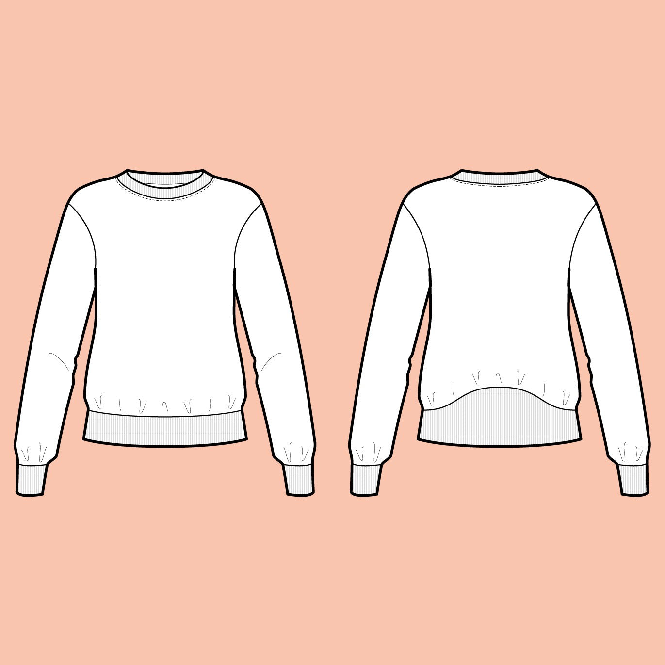 Assembly Line, High Cuff Sweater Pattern, Sweden