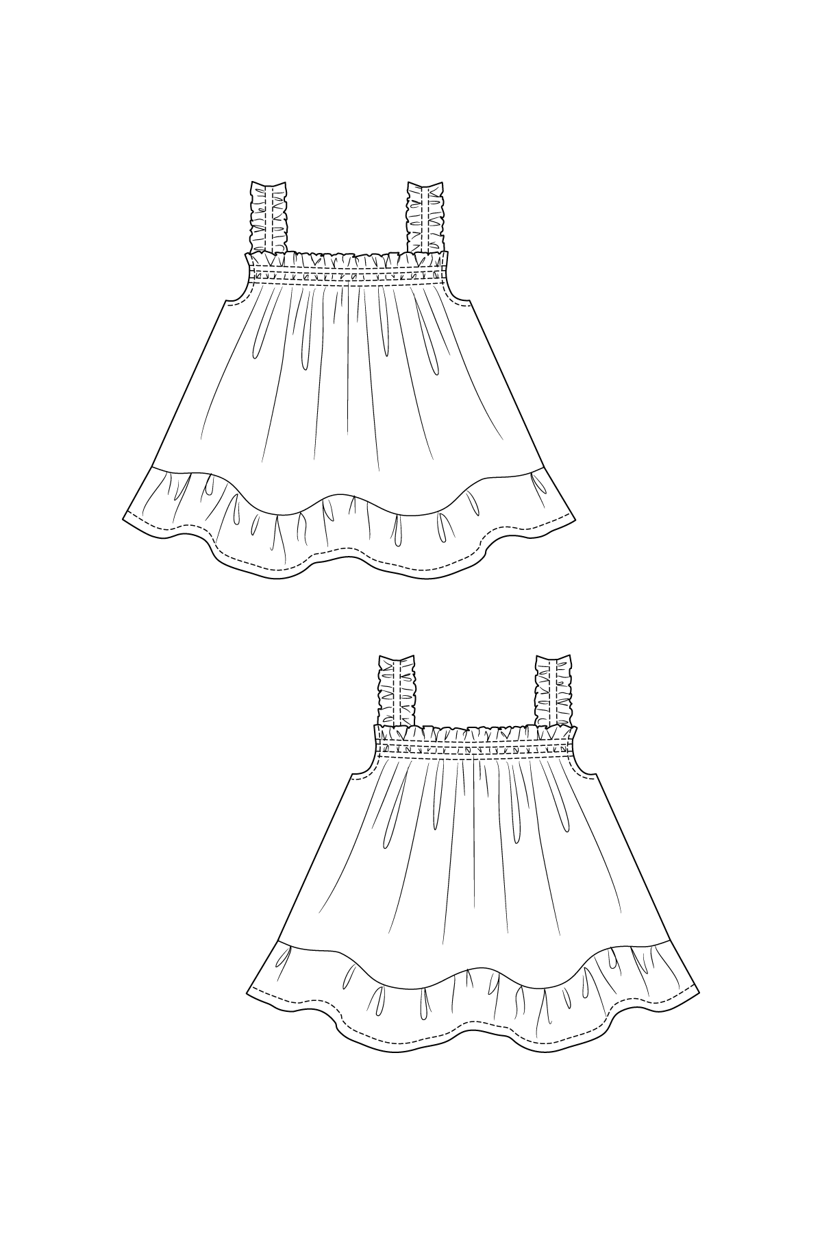 Named Clothing, Ilma Smock Dress or Top, Digital PDF Pattern