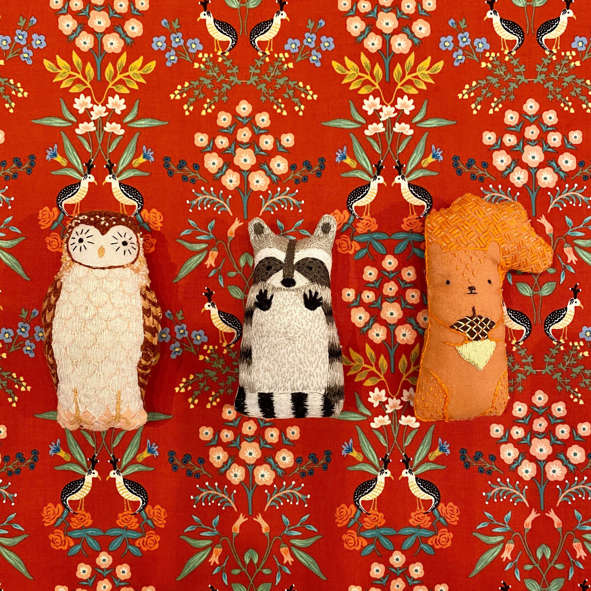 Kiriki D.I.Y Embroidered Doll Kits, various animals