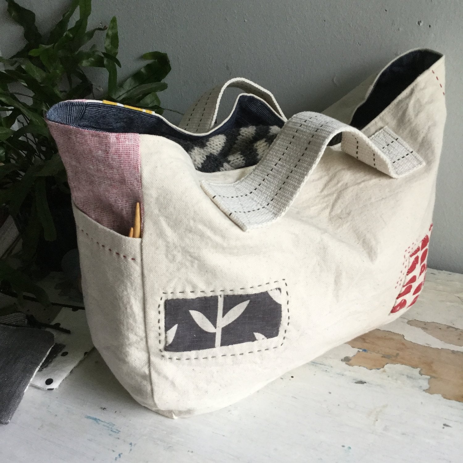 kzstevens Side Handle Gusset Tote Pattern