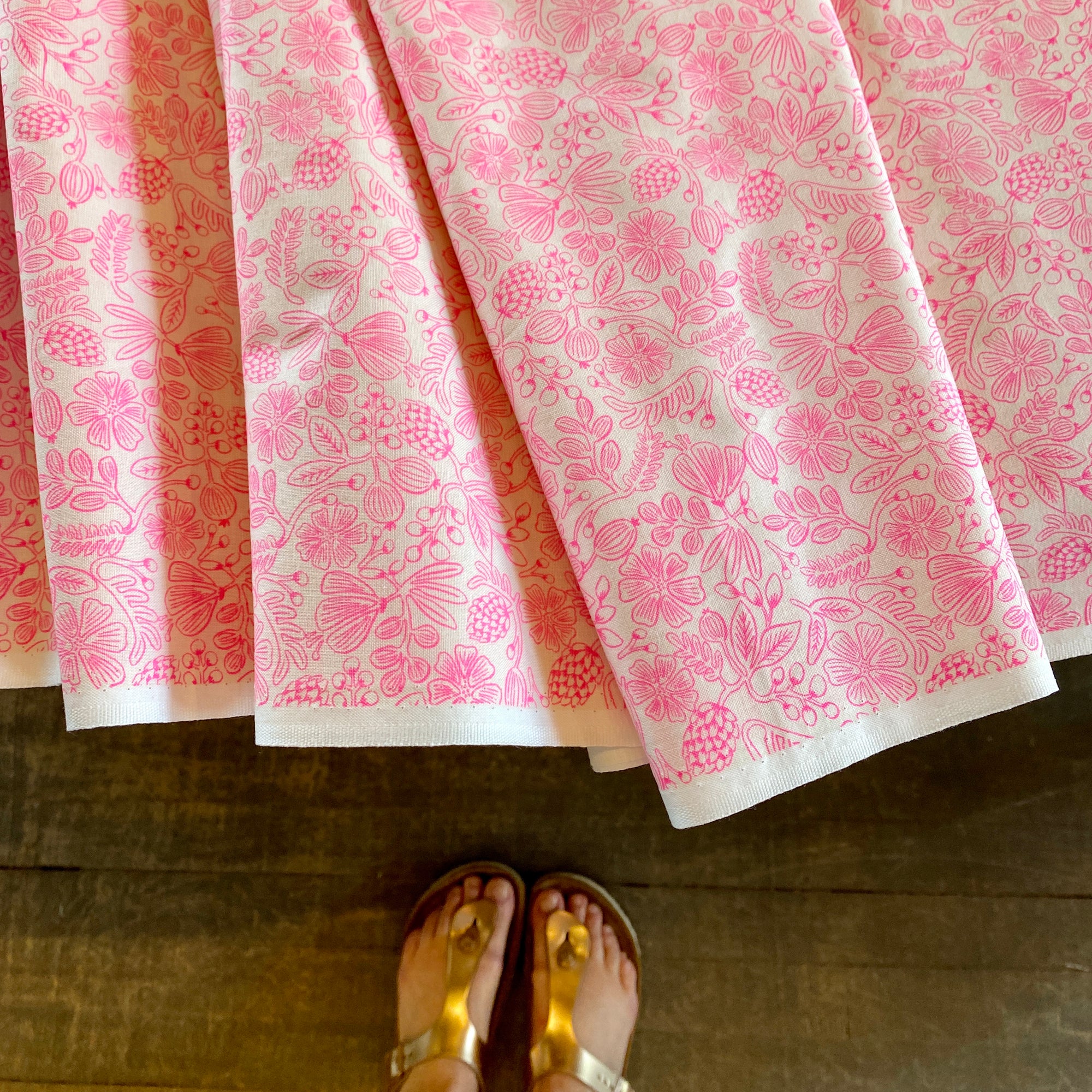 Rifle Paper Co. Primavera - Moxie Floral- Neon Pink Fabric, 1/4 yard