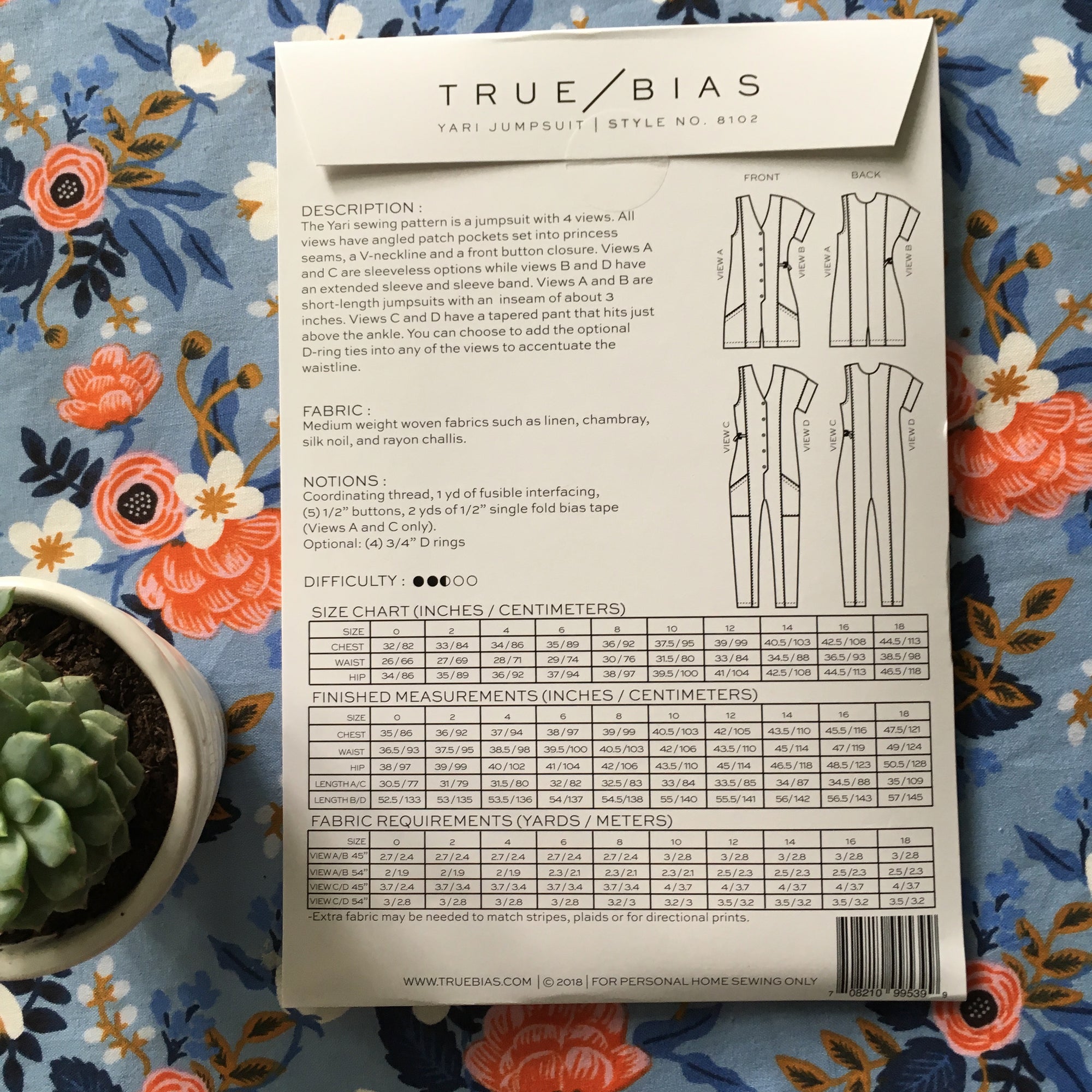 True Bias Yari Jumpsuit - Lakes Makerie - Minneapolis, MN