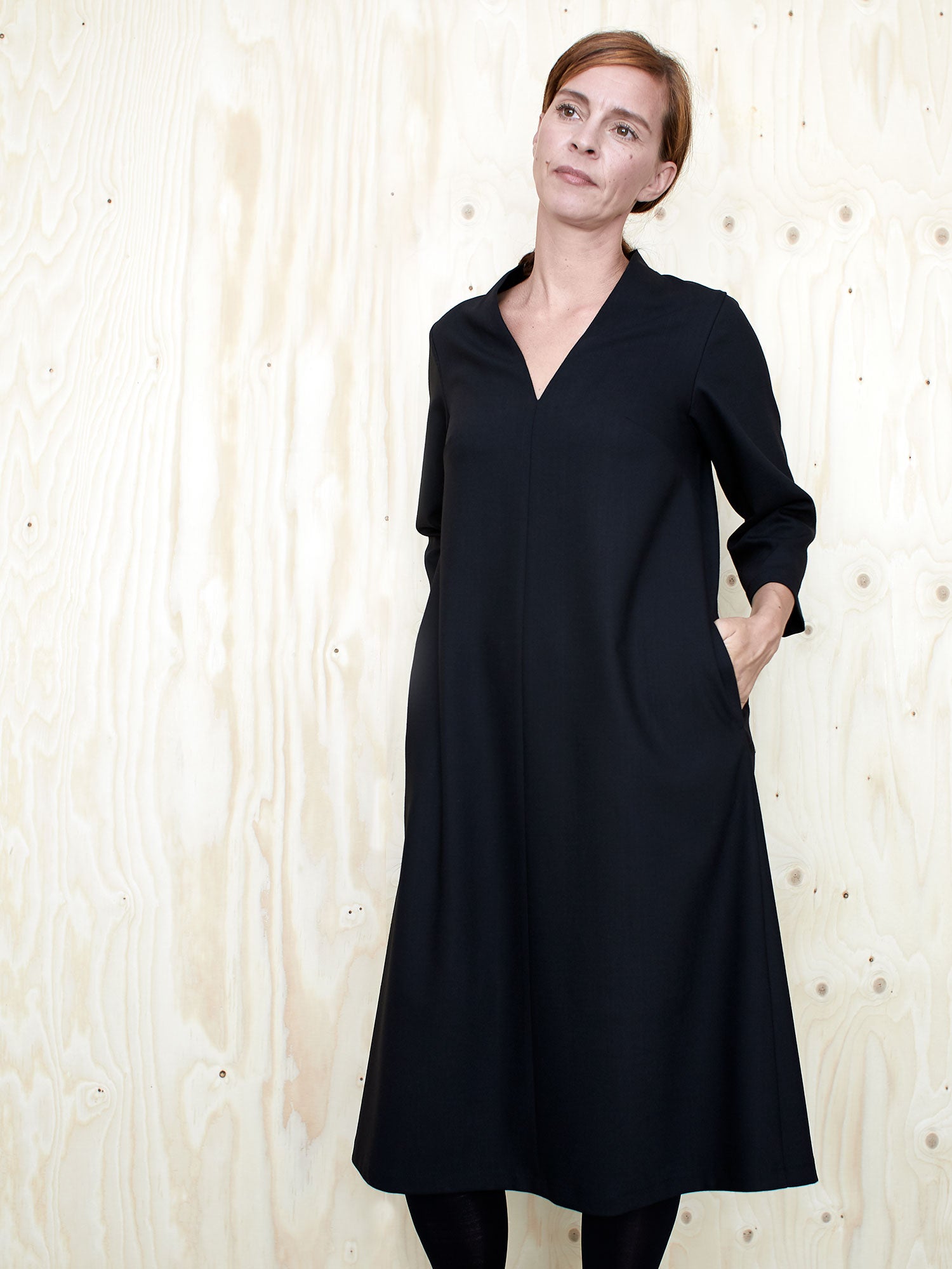 Assembly Line V-Neck Dress Pattern, Sweden Lakes Makerie Assembly Line V-Neck Dress Pattern, Sweden Lakes Makerie