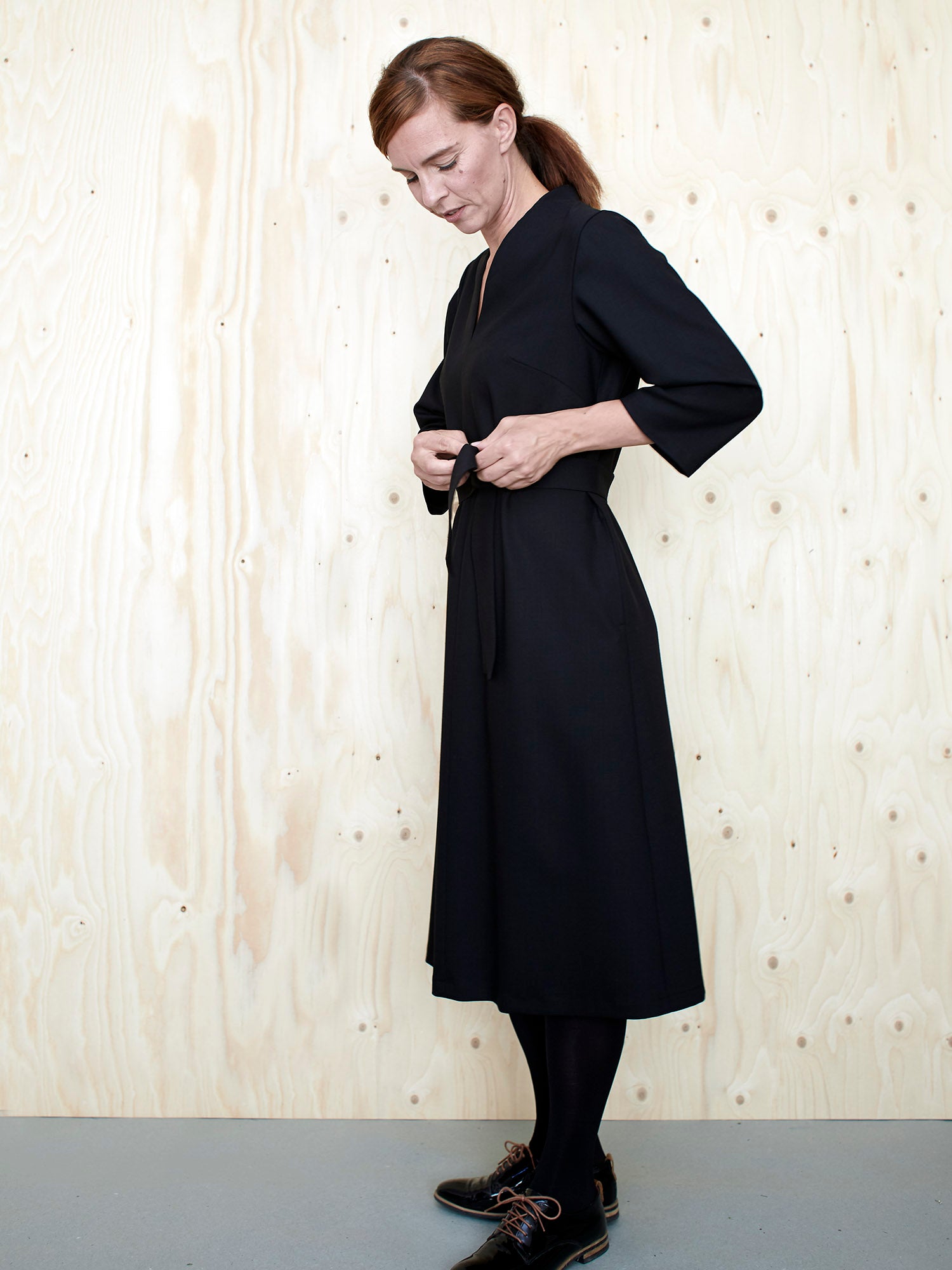 Assembly Line V-Neck Dress Pattern, Sweden Lakes Makerie Assembly Line V-Neck Dress Pattern, Sweden Lakes Makerie