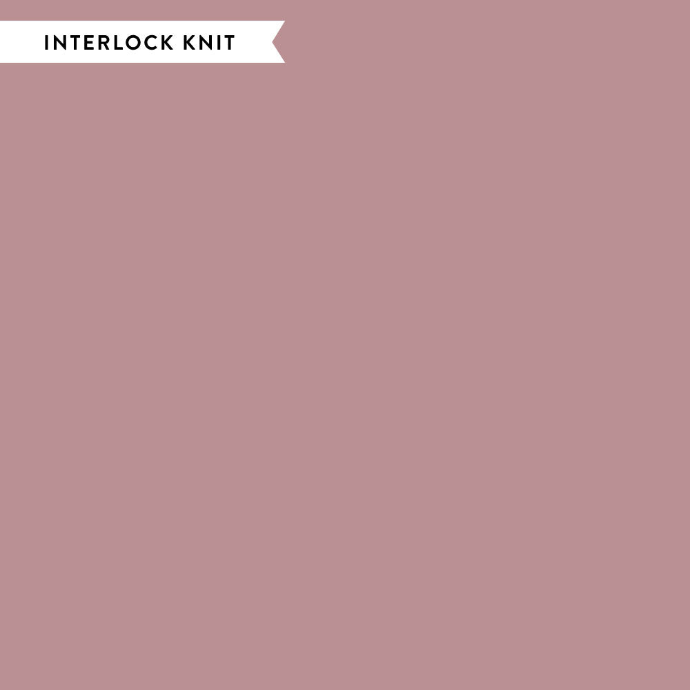 Birch Organic Cotton Interlock Knit, Multiple Color-ways, 1/4 yard