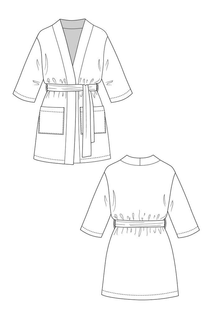 Named Clothing, Lahja Unisex Dressing Gown, Digital PDF Pattern