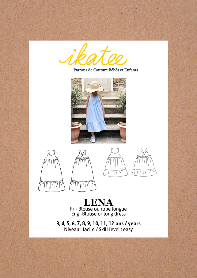 Ikatee (France), Lena Dress Sewing Pattern - Girl, 3-12Y