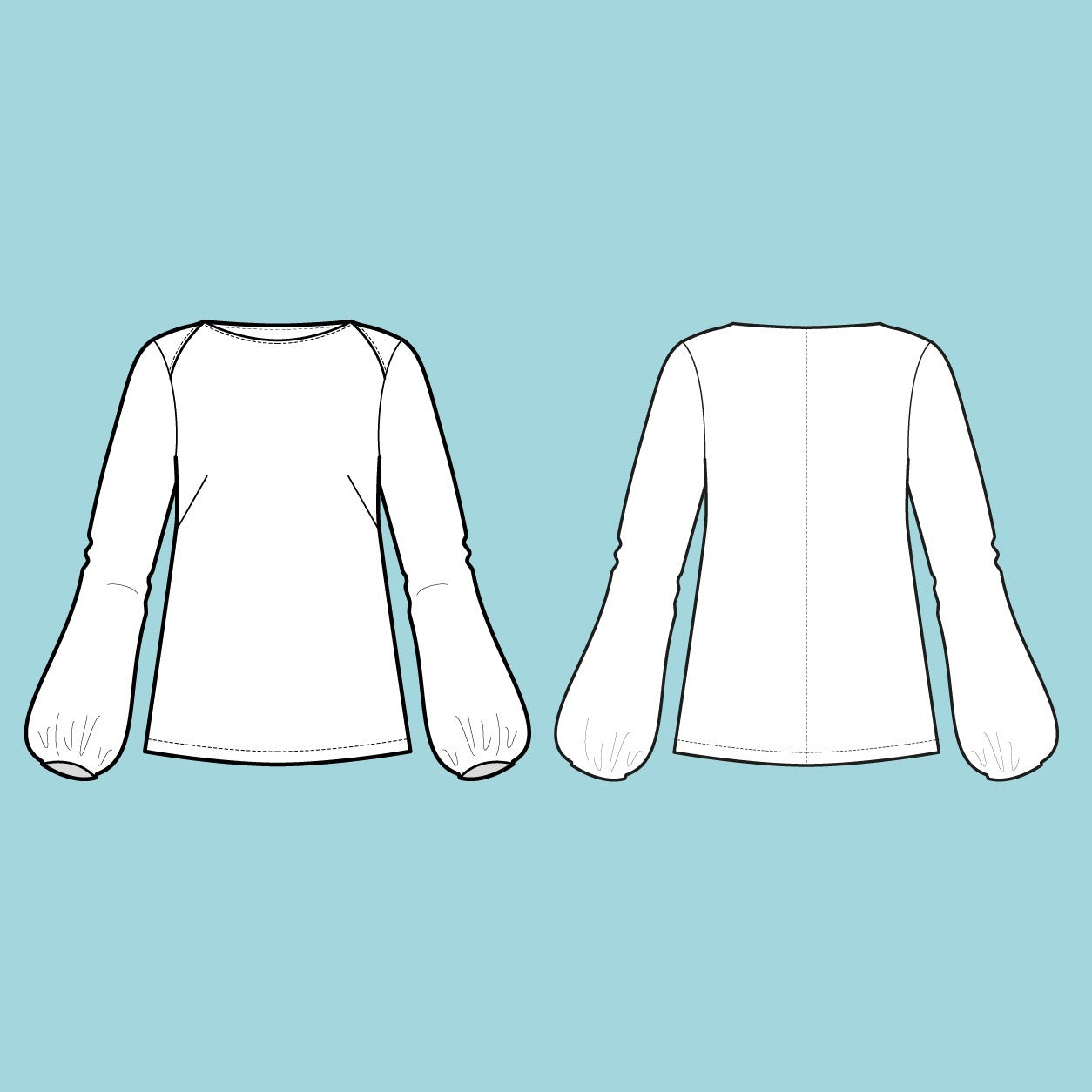 Assembly Line, Puff Shirt Pattern, Sweden