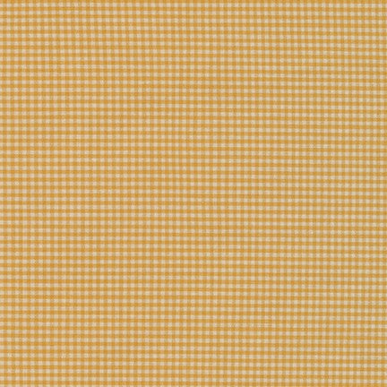 Crawford Shirting, Checks or Stripes, Mustard, 1/4 yard