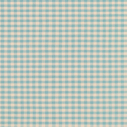 Crawford Gingham Shirting, Checks or Stripes (multiple sizes), Aqua Blue, 1/4 yard