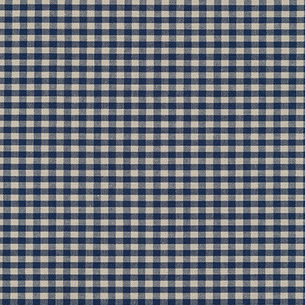 Crawford Shirting, Checks or stripes, navy, 1/4 yard