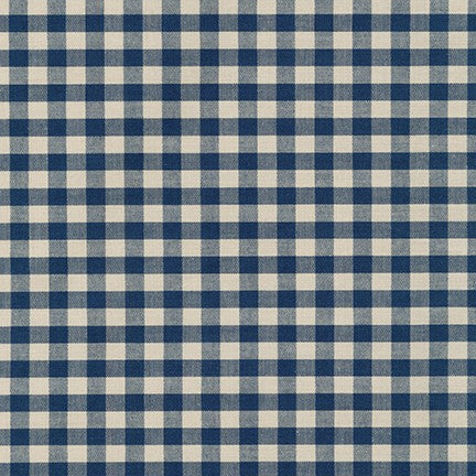 Crawford Shirting, Checks or stripes, navy, 1/4 yard