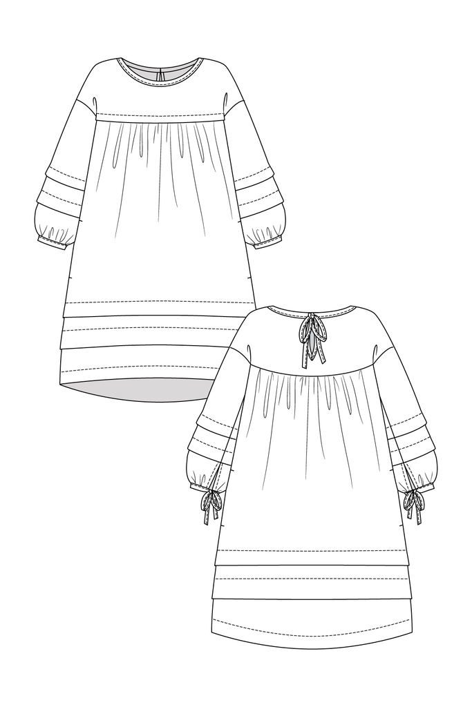 Named Clothing, Syli Dress or Blouse, Digital PDF Pattern