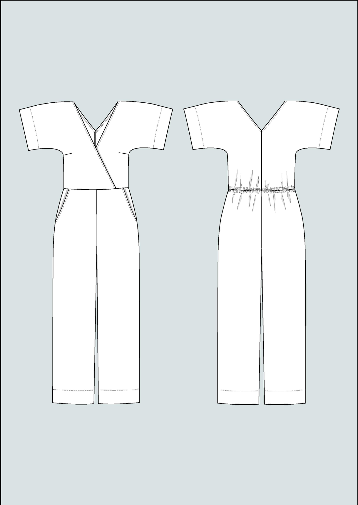 Assembly Line, Wide Leg Jumpsuit Pattern, Sweden